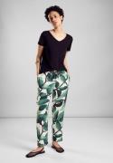 NU 20% KORTING: STREET ONE Joggingbroek met print all-over