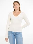 TOMMY JEANS Shirt met lange mouwen TJW SLIM ESSENTIAL RIB V LS