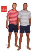 NU 20% KORTING: AUTHENTIC LE JOGGER Shortama (4-delig, Set van 2)