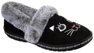 Skechers Pantoffels TOO COZY MEOW PAJAMAS met geborduurd kattengezicht