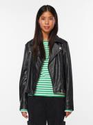 NU 20% KORTING: pieces Leren jack PCSUSSE LEATHER JACKET NOOS