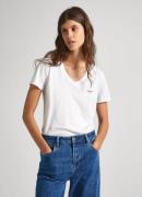 NU 20% KORTING: Pepe Jeans Shirt met V-hals LORETTE V-NECK