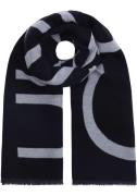 Calvin Klein Modieuze sjaal FRINGES 2-TONES WOOL BLEND SCARF