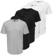 ONLY & SONS T-shirt ONSMATT LONGY SS TEE 5-PACK