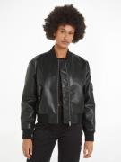 Calvin Klein Jack in collegestijl FAUX LEATHER BOMBER JACKET