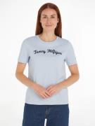 NU 20% KORTING: Tommy Hilfiger Shirt met korte mouwen REG SCRIPT C-NK ...