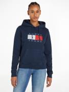 NU 20% KORTING: Tommy Jeans Curve Hoodie TJW REG TOMMY FLAG HOODIE EXT