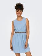 Only Jeans jurk ONLBEA S/L BRAIDED BELT DRESS DNM FS