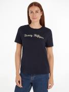 Tommy Hilfiger Shirt met korte mouwen REG SCRIPT C-NK SS met tommy hil...