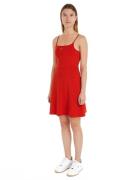 TOMMY JEANS Jurk met spaghettibandjes TJW ESSENTIAL STRAP FLARE DRESS ...