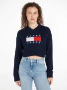 NU 20% KORTING: TOMMY JEANS Gebreide trui TJW VNCK CENTER FLAG SWEATER...