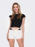 NU 20% KORTING: Only Shirt met korte mouwen ONLBELIA S/L FRILL TOP BOX...