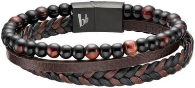 Bruno Banani Leren armband Sieraad cadeau armband, B4096B/20/00/21