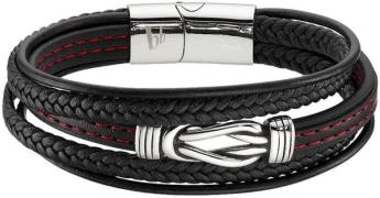 Bruno Banani Leren armband Sieraad cadeau armband knoop, B4101B/20/00/...