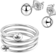 Firetti Sieradenset Multipack sieraden cadeau roestvrijstalen ring paa...