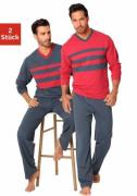 NU 20% KORTING: le jogger® Pyjama voor heren gemaakt van 100% katoen (...