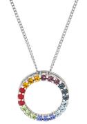 Firetti Ketting met hanger Sieraad Geschenk, Cirkel & Regenboogkleuren...