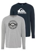 Quiksilver Shirt met lange mouwen Heren dubbelpak met logoprint (set, ...