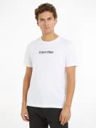 Calvin Klein T-shirt FLOCK LOGO T-SHIRT met een logo-opschrift