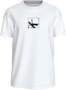 Calvin Klein T-shirt GRID BOX TEE met gestempeld logo