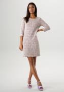 NU 20% KORTING: Aniston SELECTED Kokerjurk in bouclé look