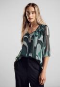 NU 20% KORTING: STREET ONE Chiffon blouse met print all-over