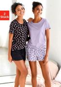 NU 20% KORTING: Vivance Dreams Shortama met sterrenprint (4-delig, Set...