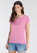 NU 20% KORTING: Laura Scott Shirtblouse van satijn en jersey