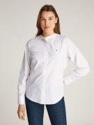 NU 20% KORTING: Tommy Hilfiger Shirtblouse COLLARLESS POPLIN REGULAR S...