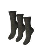 pieces Sokken PCSEBBY GLITTER LONG 3-PACK SOCKS NOOS (set, 3 paar)