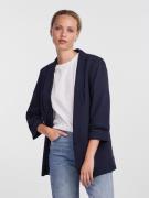 pieces Blouseblazer PCBOSELLA 3/4 BLAZER NOOS met plooidetail op de mo...