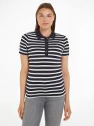 Tommy Hilfiger Poloshirt 1985 SLIM PIQUE STRIPE POLO SS met discreet g...