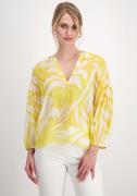 Monari Blouse zonder sluiting met tropical-print