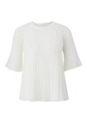 NU 20% KORTING: s.Oliver BLACK LABEL Chiffon blouse met plisséplooien