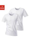 H.I.S T-shirt met ronde hals perfect als ondershirt (Set van 2)