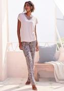 NU 20% KORTING: Lascana Pyjama met gedessineerde details (set, 2-delig...