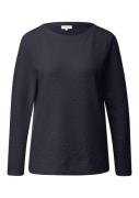 NU 20% KORTING: s.Oliver Lang sweatshirt in gekreukte look