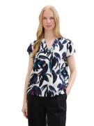 Tom Tailor Gedessineerde blouse met plooistelling achter