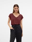 NU 20% KORTING: Vero Moda Shirt met V-hals VMFILLI SS V-NECK TEE GA NO...