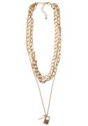 Firetti Collier Halsketting layering-look schakelketting slot sleutel