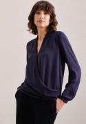 NU 20% KORTING: seidensticker Wikkelblouse Zwarte roos Lange mouwen V-...