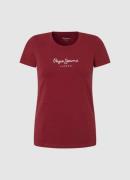 NU 20% KORTING: Pepe Jeans T-shirt NEW VIRGINIA met logoprint