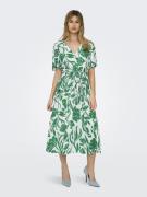 NU 20% KORTING: Only Zomerjurk ONLHALIA S/S MIDI DRESS WVN NOOS