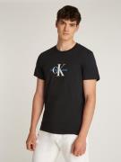 NU 20% KORTING: Calvin Klein T-shirt DISTRESSED MONOLOGO TEE