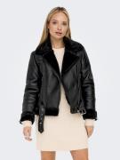 NU 20% KORTING: Only Imitatieleren jack ONLAGNETE FAUX LEATHER BIKER J...