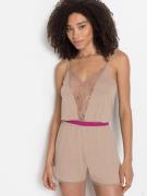 Lascana Korte jumpsuit met mooie kantdetails (set)