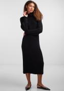 NU 20% KORTING: Y.A.S Gebreide jurk YASMAVI KNIT MIDI ROLLNECK DRESS