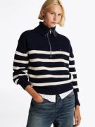 NU 20% KORTING: Tommy Hilfiger Schipperstrui CO CARDI STITCH 1/2 ZIP S...