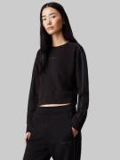 NU 20% KORTING: Calvin Klein Sweatshirt CREW PULLOVER met contraststre...