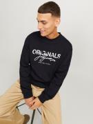 NU 20% KORTING: Jack & Jones Sweater JORARUBA AOP BRANDING SWEAT CREW ...